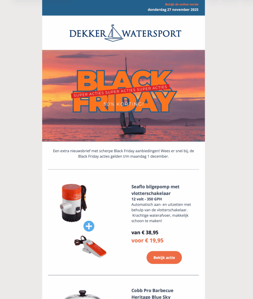 dekker watersport nieuws