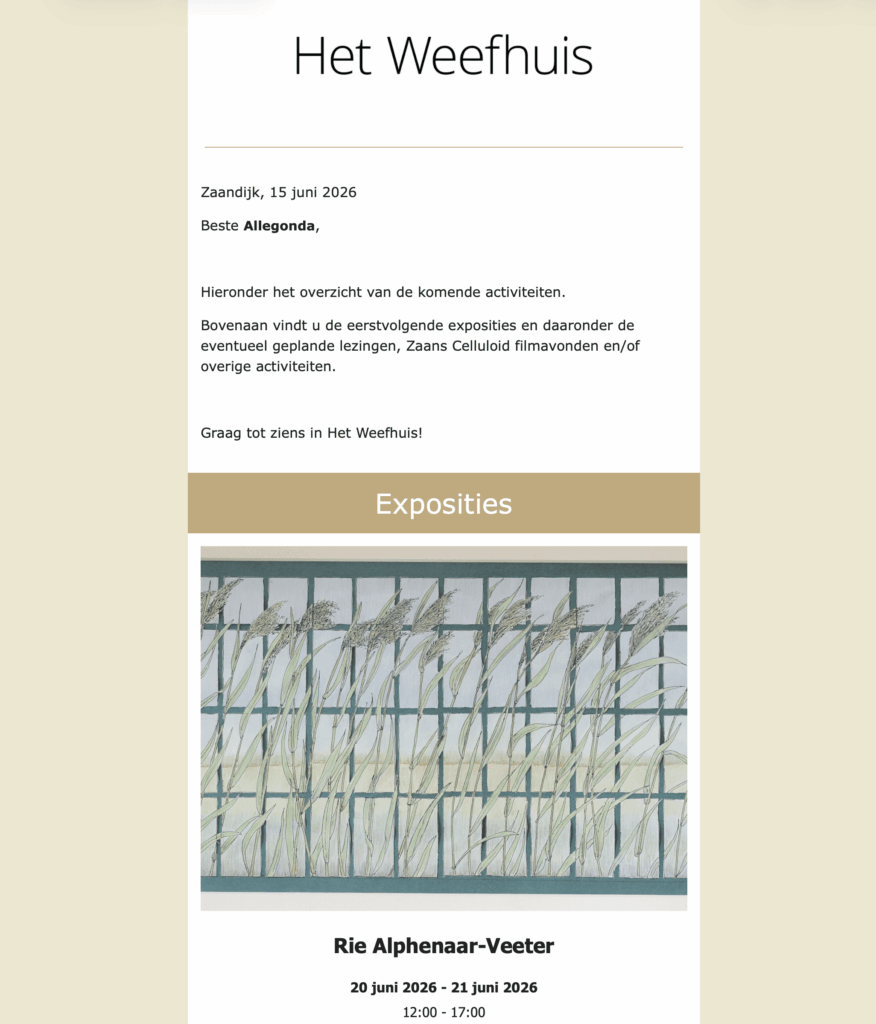 hetweefhuis nieuws
